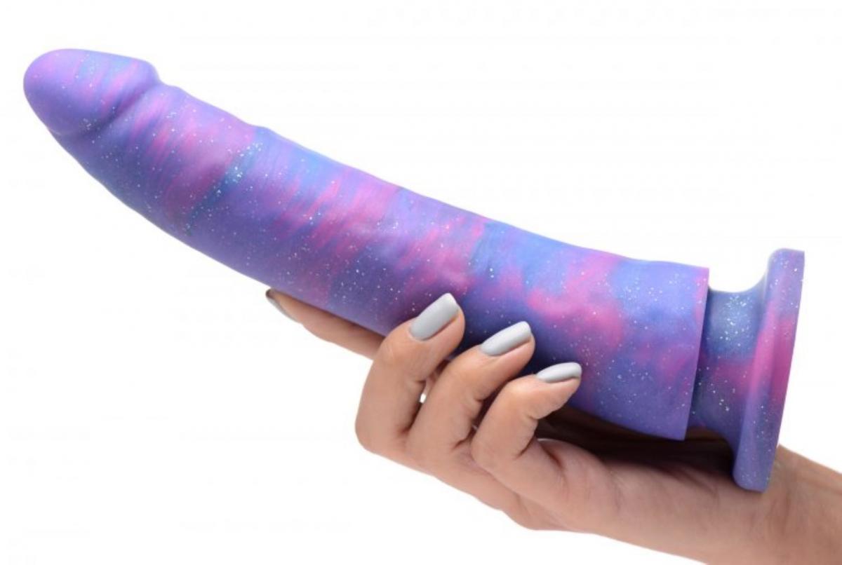 Dildo in Silicone con Glitter Magic Stick - 24 cm