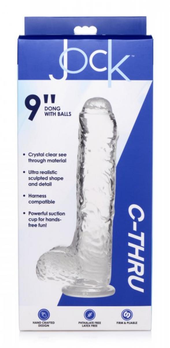 Dildo Jock C-Thru Trasparente - 25 cm
