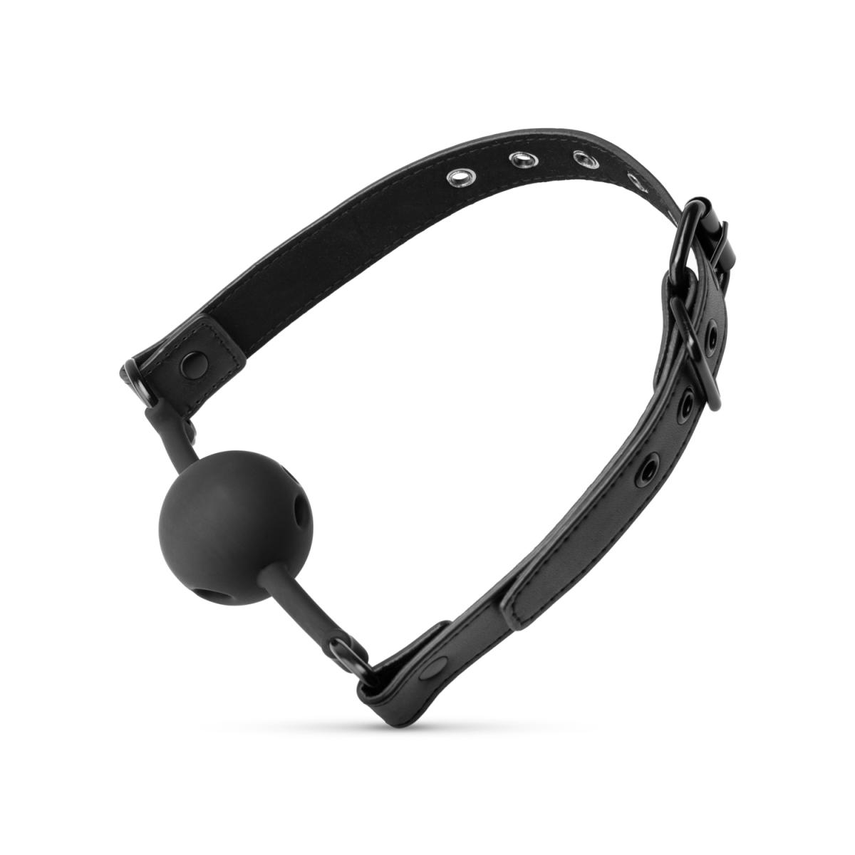 Gag a Palla Aperta in Silicone - Nero