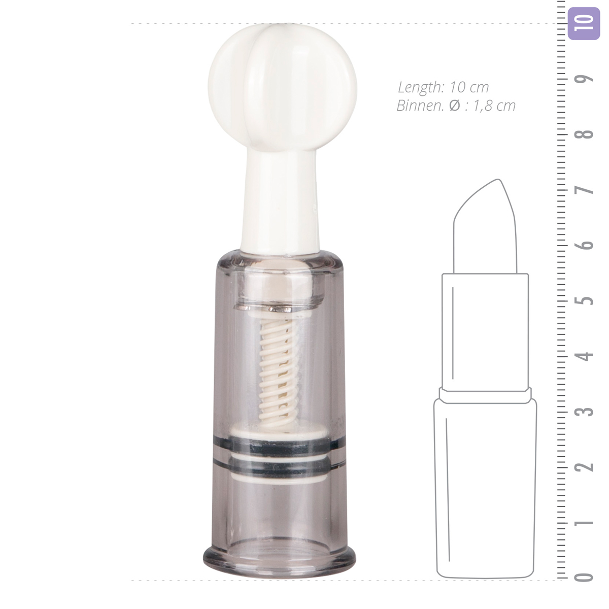 Ventose succhia capezzoli e clitoride 3 pezzi