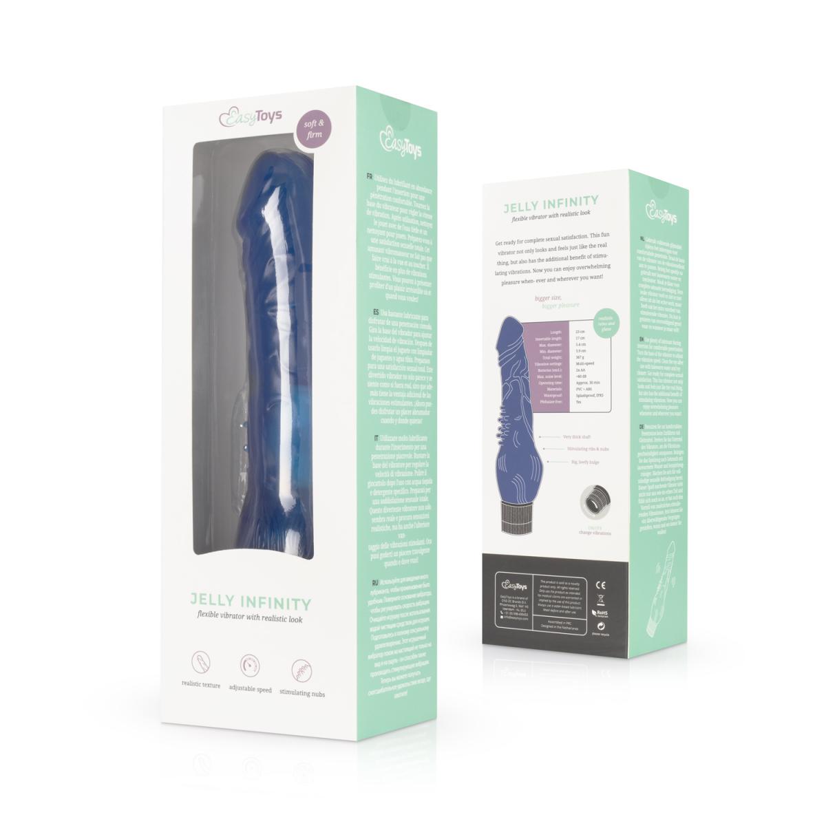 Jelly Infinity - Vibratore Realistico - Blu