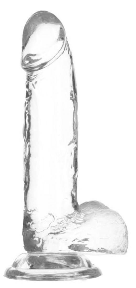 Crystal Addiction - Dildo Trasparente - 19 cm