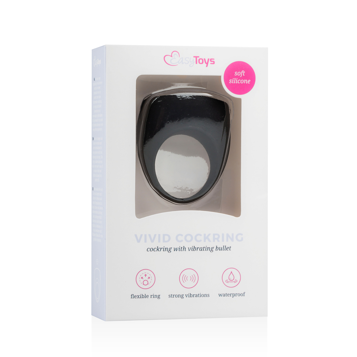 Anello fallico vibrante in silicone