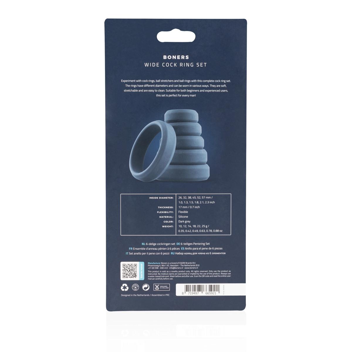 Set anello fallico con 6 pezzi
