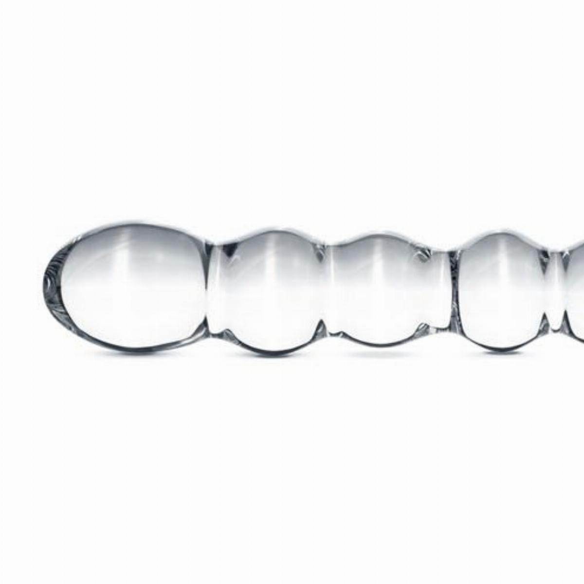 Dildo trasparente in vetro - Gildo