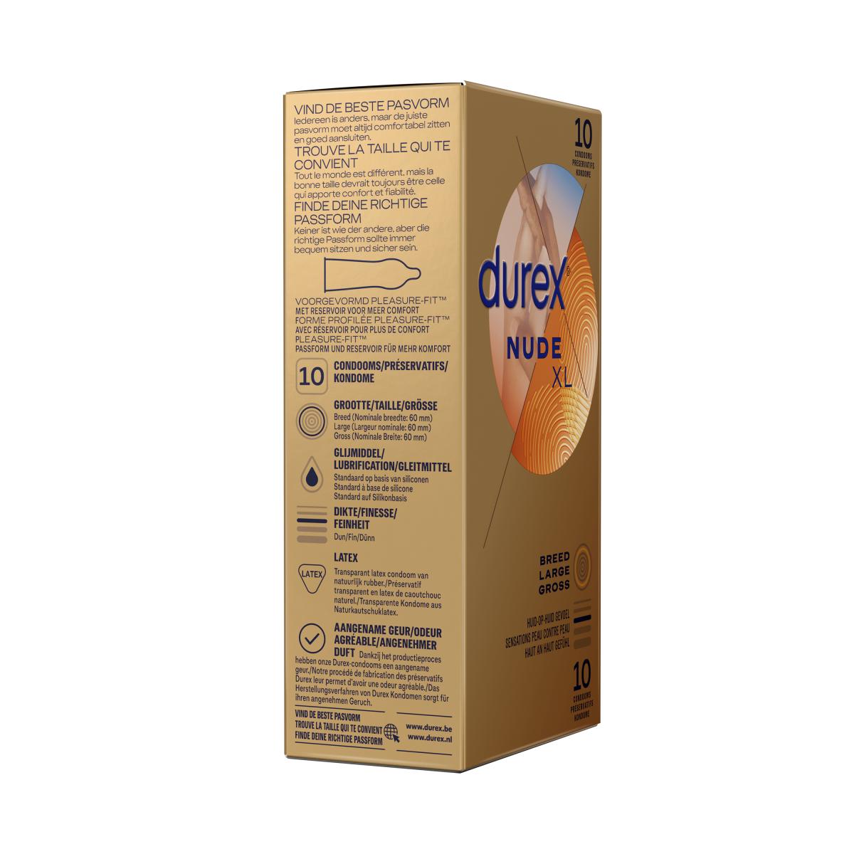 Durex Preservativi Nude XL - 10 pz
