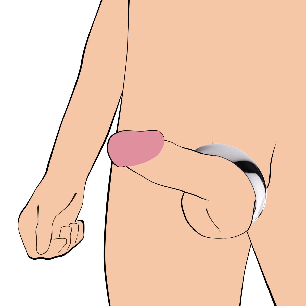 Sarge - Anello Fallico Metallico - Diametro Interno 57 mm