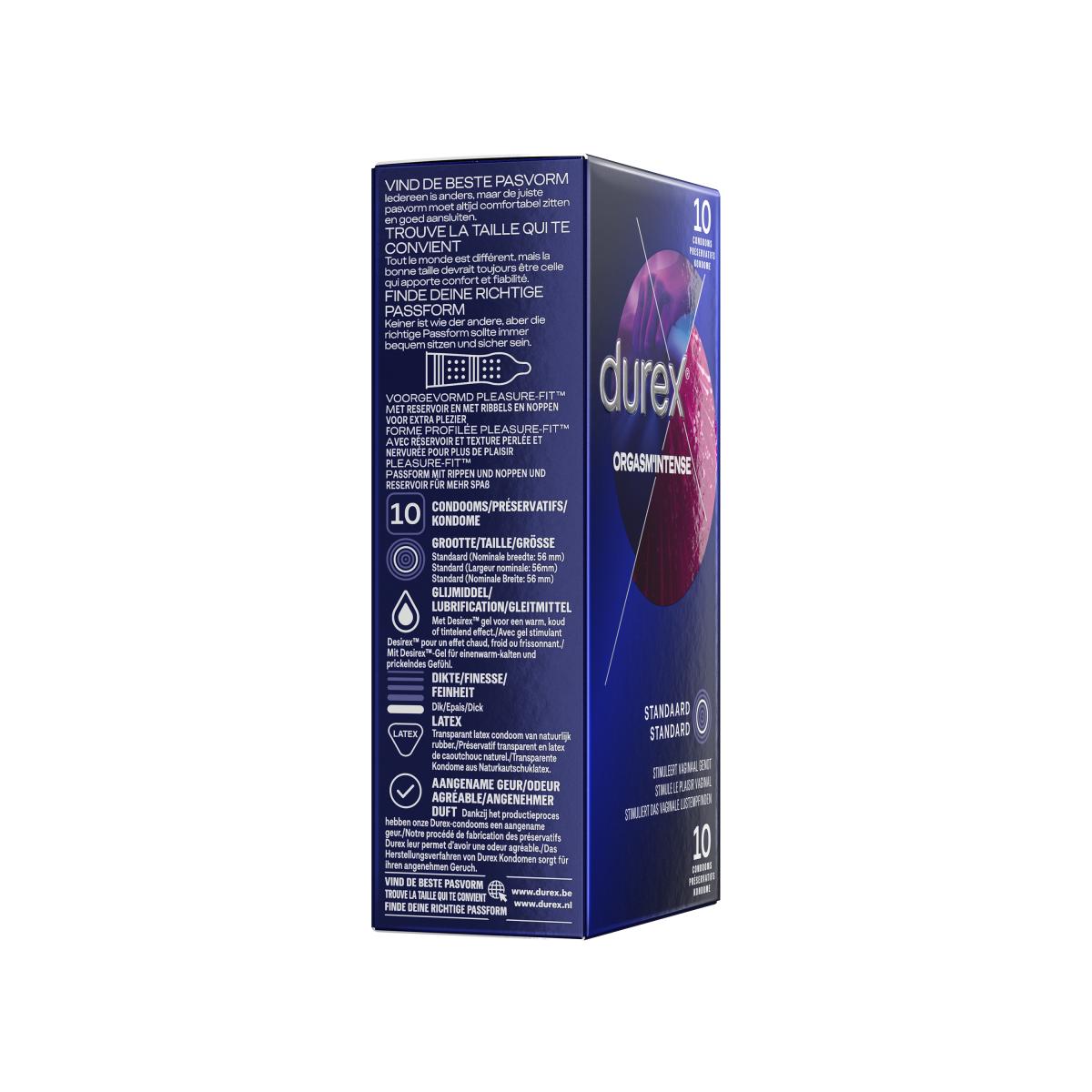 Preservativi Durex Orgasm Intense - 10 Preservativi