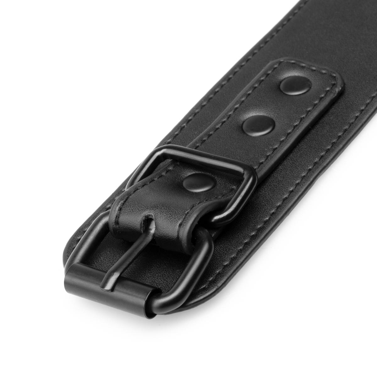 Manette alla Caviglia in Similpelle - Nero