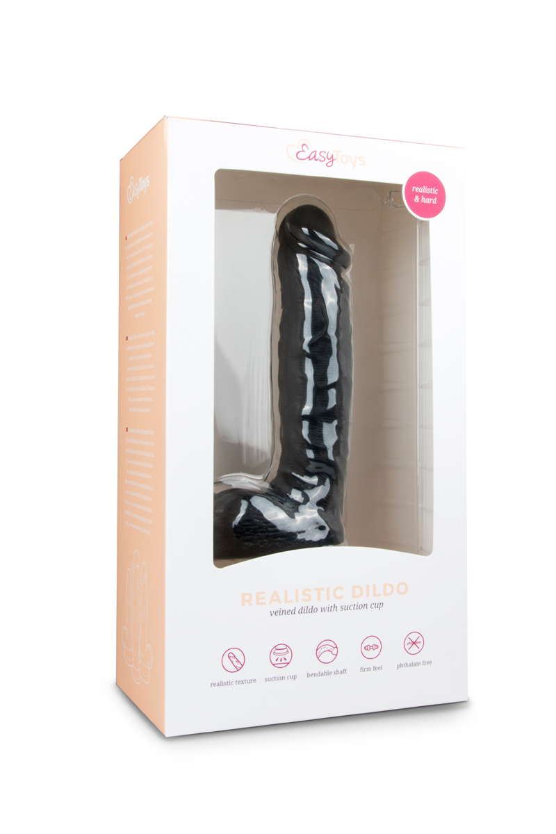 Dildo 22,5 cm nero - EasyToys Dildo Collection