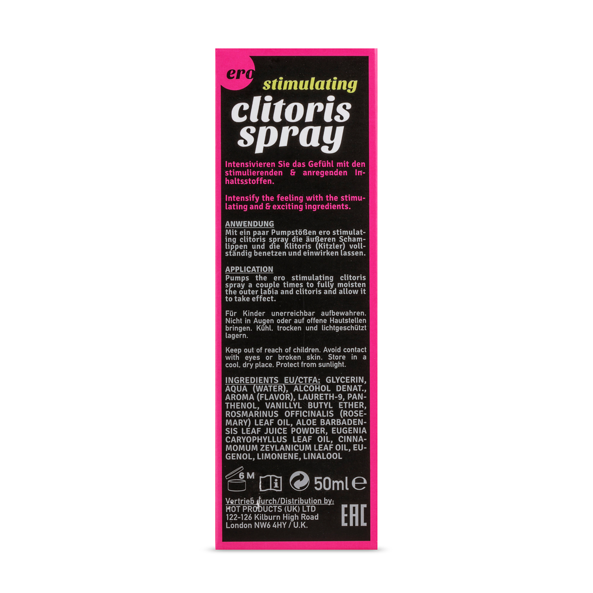 Spray Stimolante Clitoride Donne 50 ml