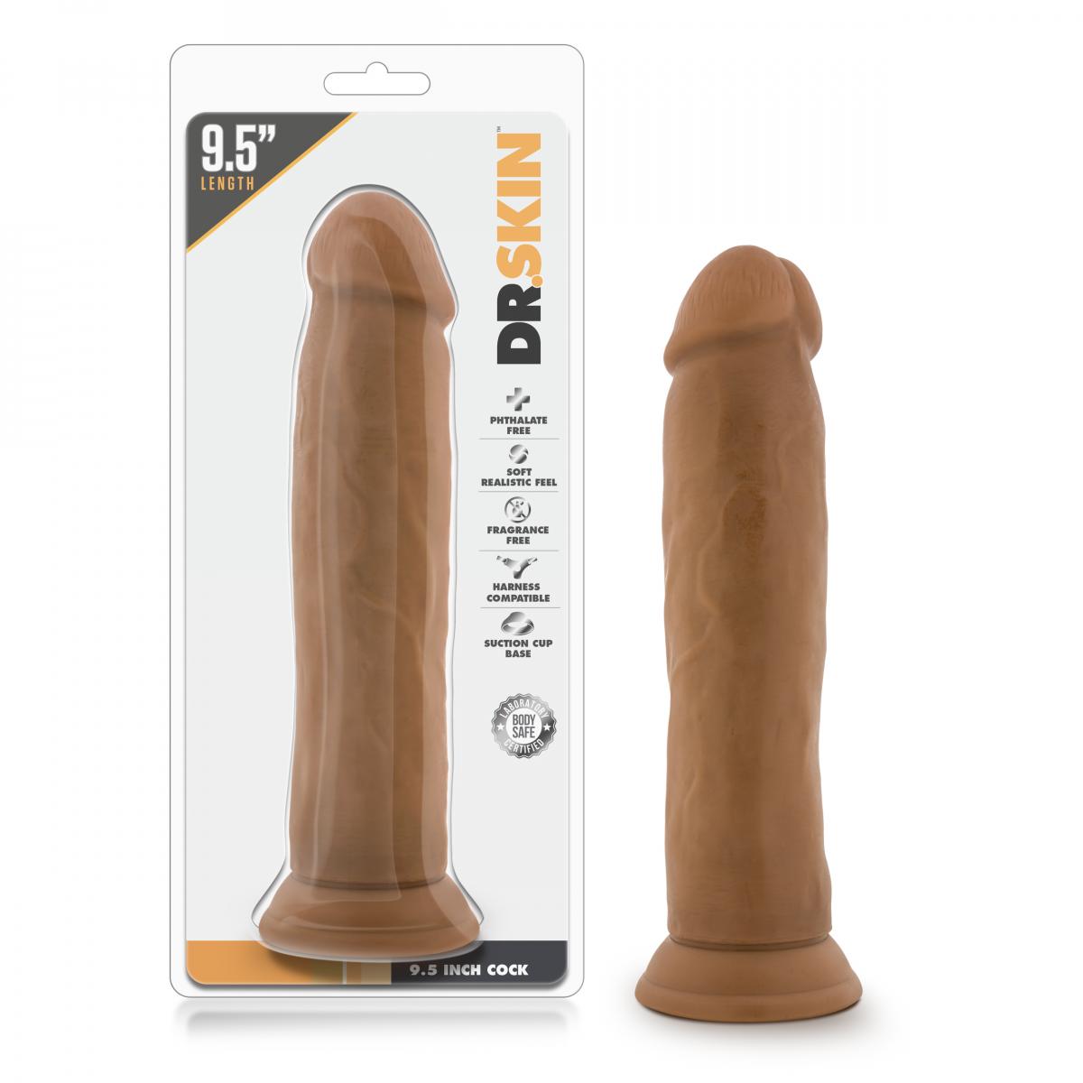 Dr. Skin - Dildo Realistico con Ventosa 9,5'' - Moka