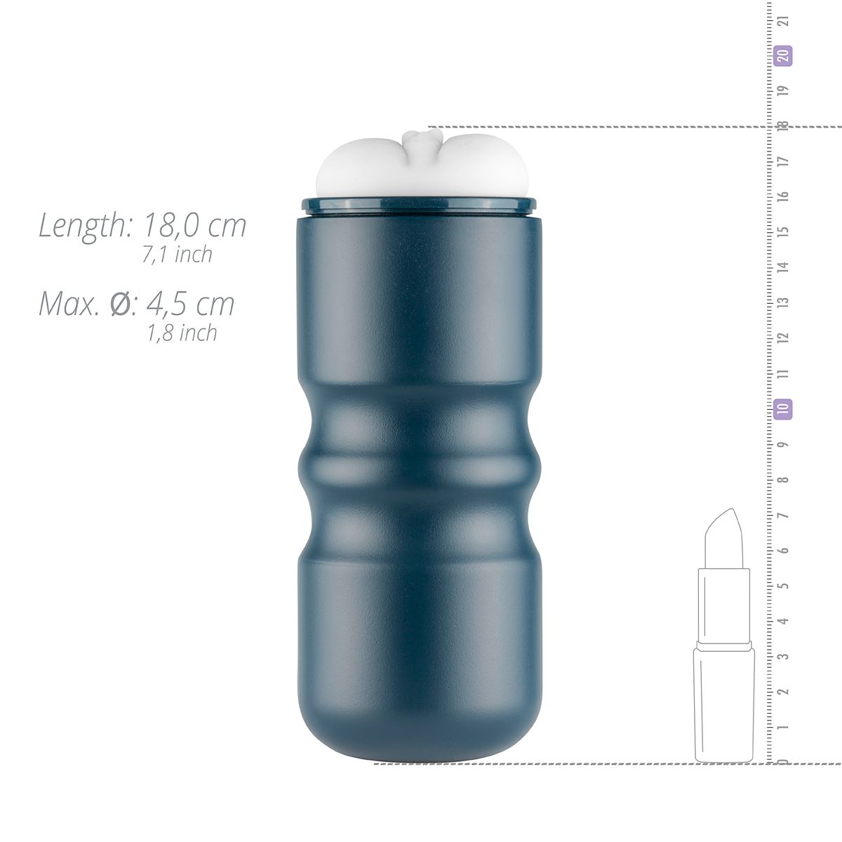 Masturbatore con apertura della vagina bianco - FPPR