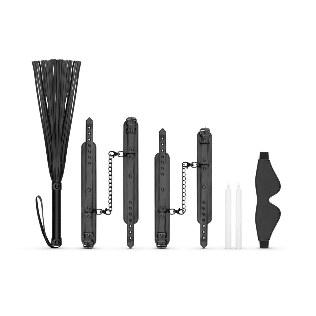 Set di Bondage Kinky 5 pezzi - Nero