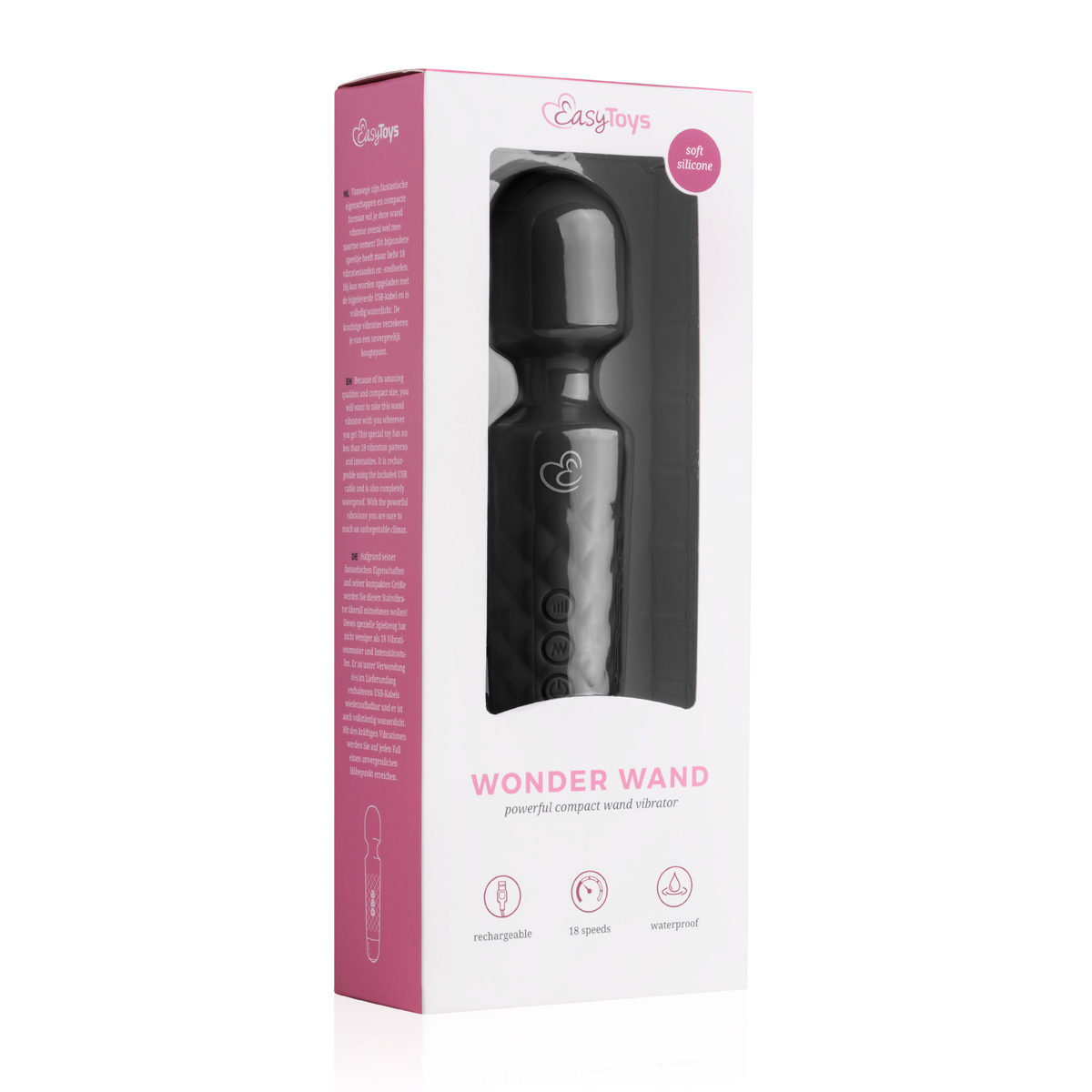 EasyToys Mini Vibratore bacchetta magica - Nero