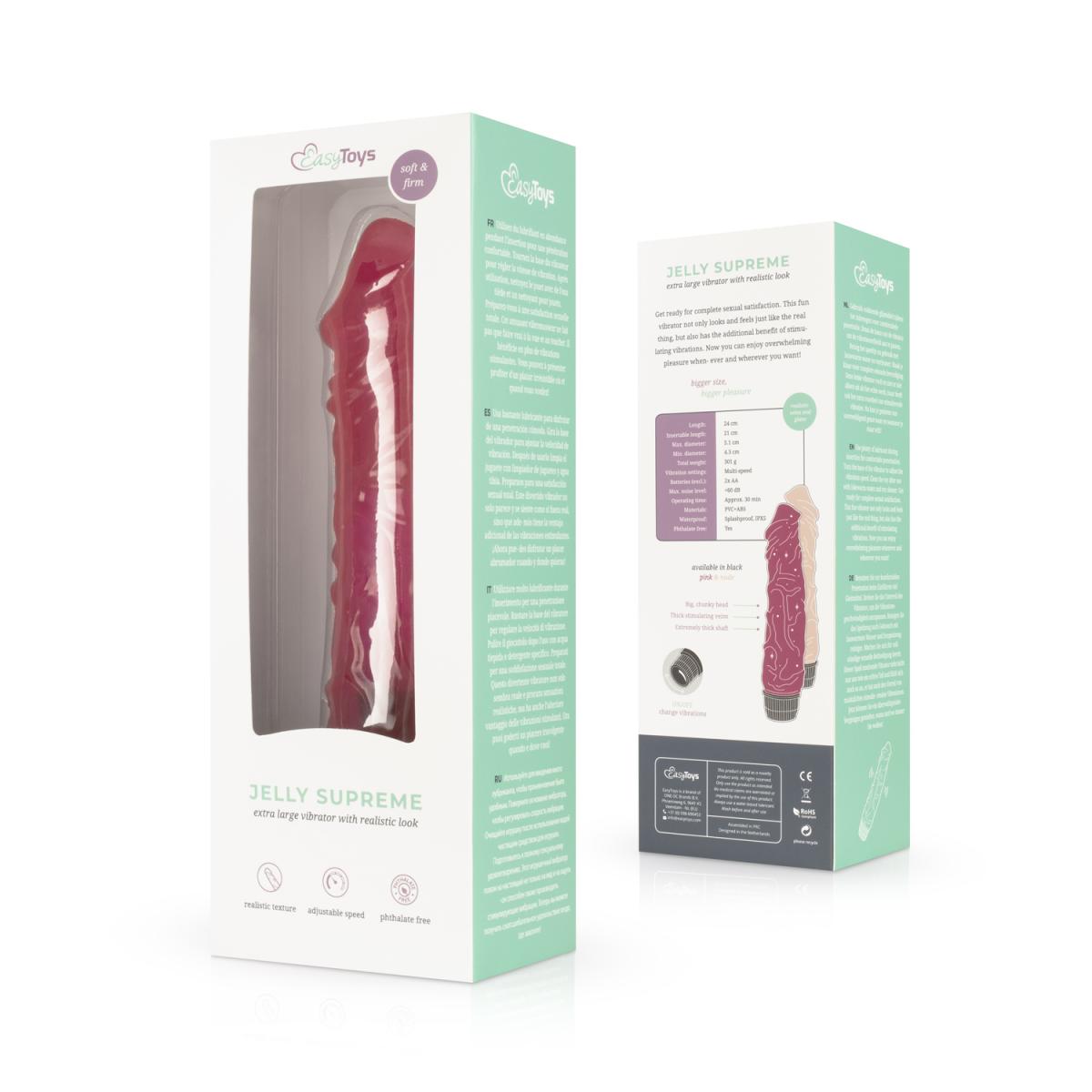 Vibratore Jelly Supreme Rosa - EasyToys Vibe Collection