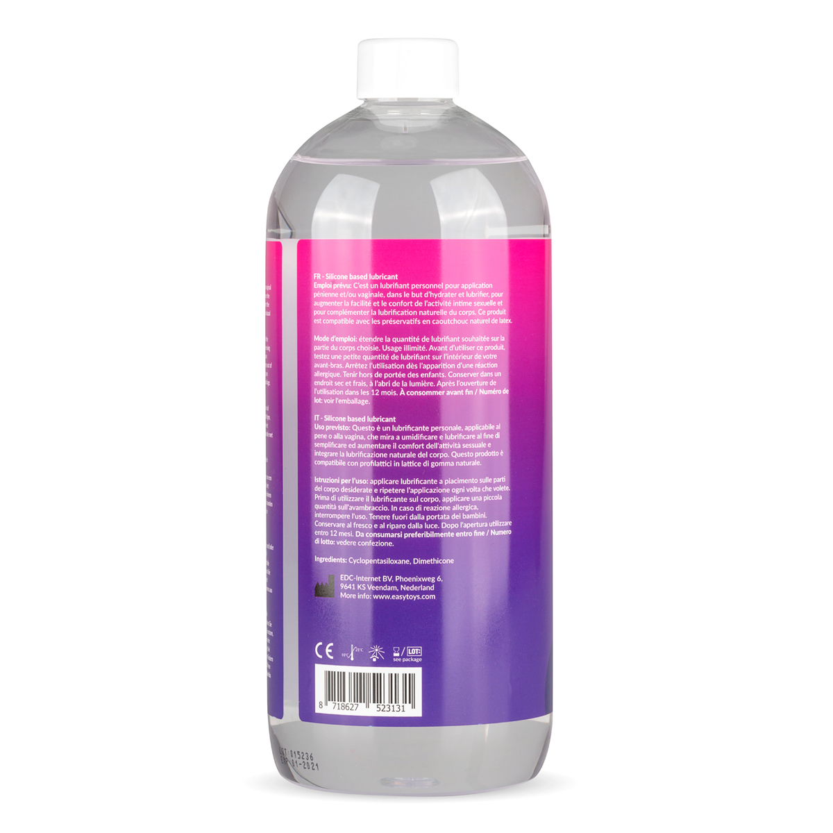 EasyGlide Siliconen glijmiddel 1000 ml