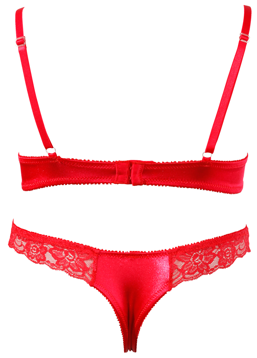 Completo Reggiseno Rosso
