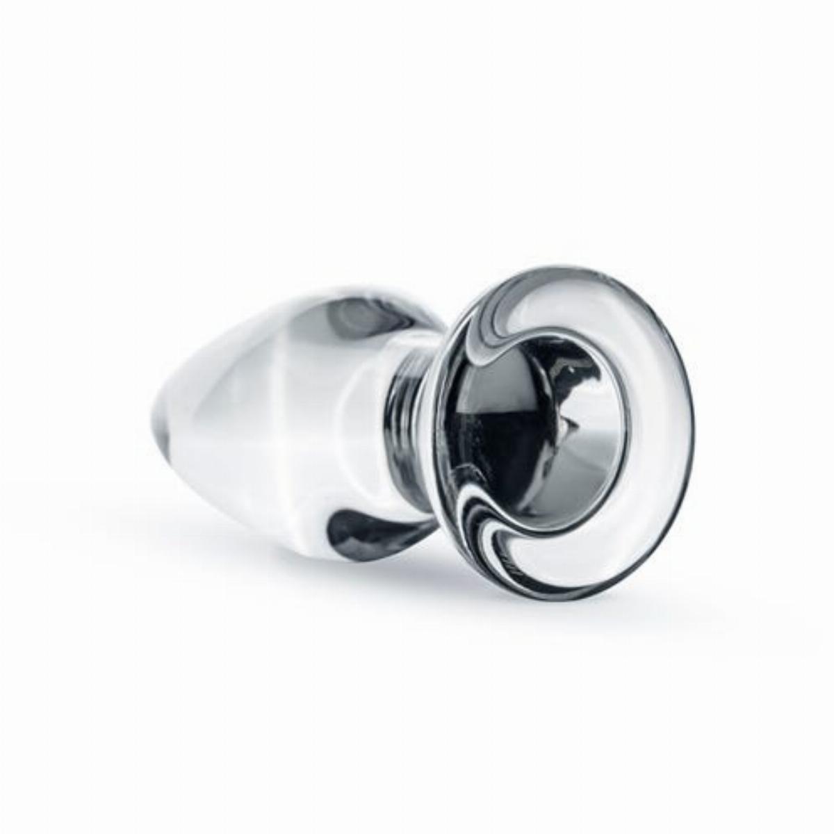 Butt Plug Trasparente in Vetro