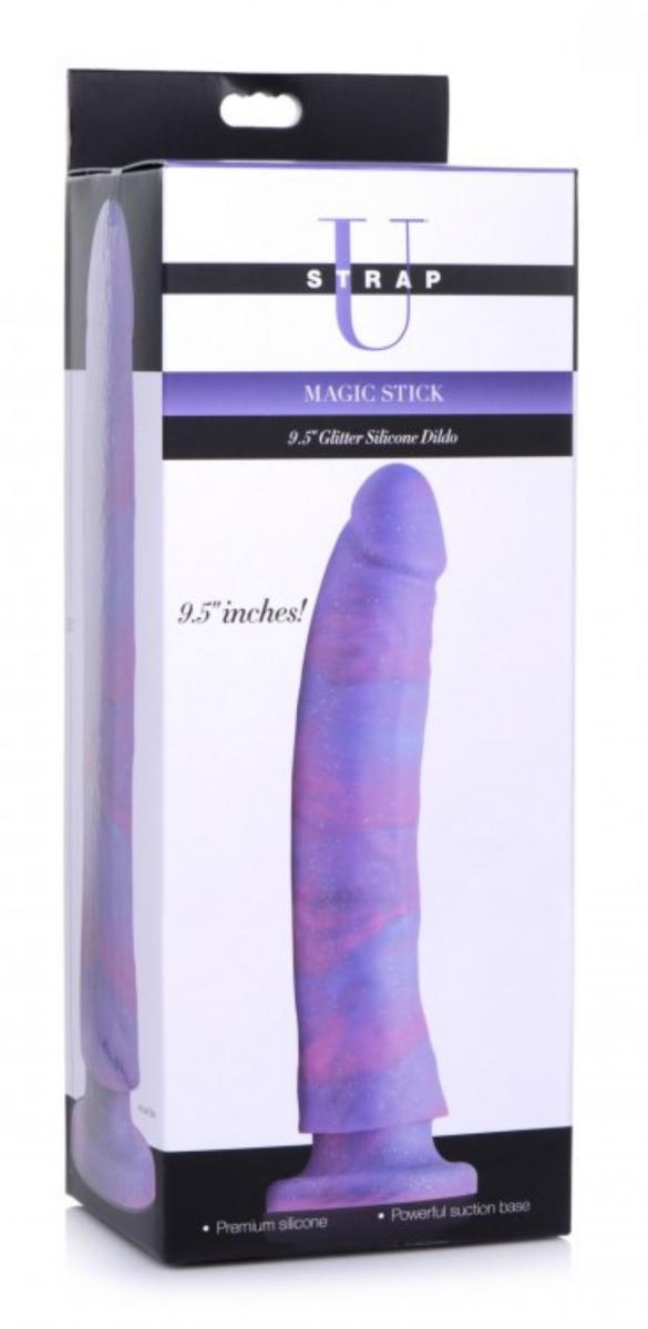 Dildo in Silicone con Glitter Magic Stick - 24 cm