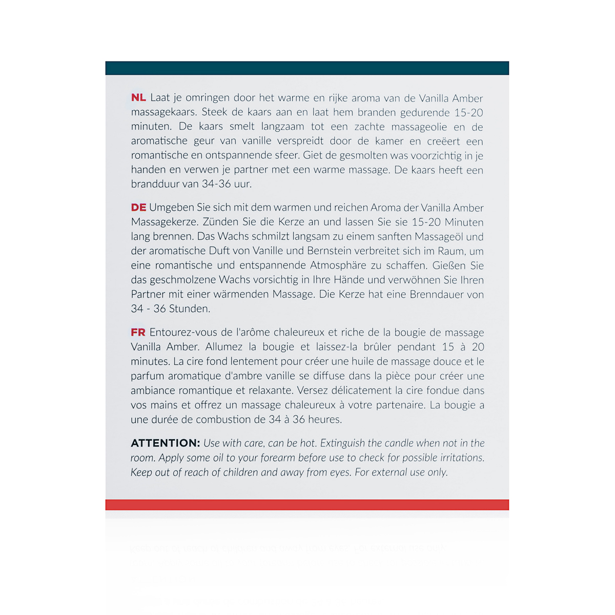 Candela da Massaggio Exotiq Ambra Vaniglia - 200g