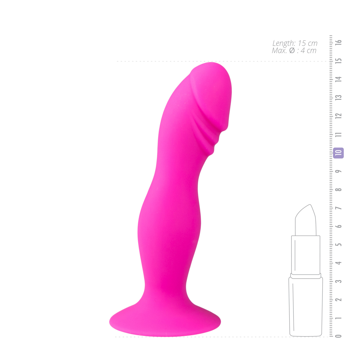 Dildo Anale Rosa con ventosa - EasyToys Anal Collection