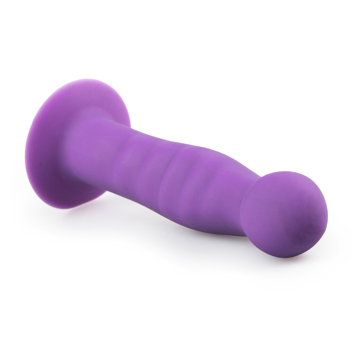 Dildo in silicone con ventosa - Viola