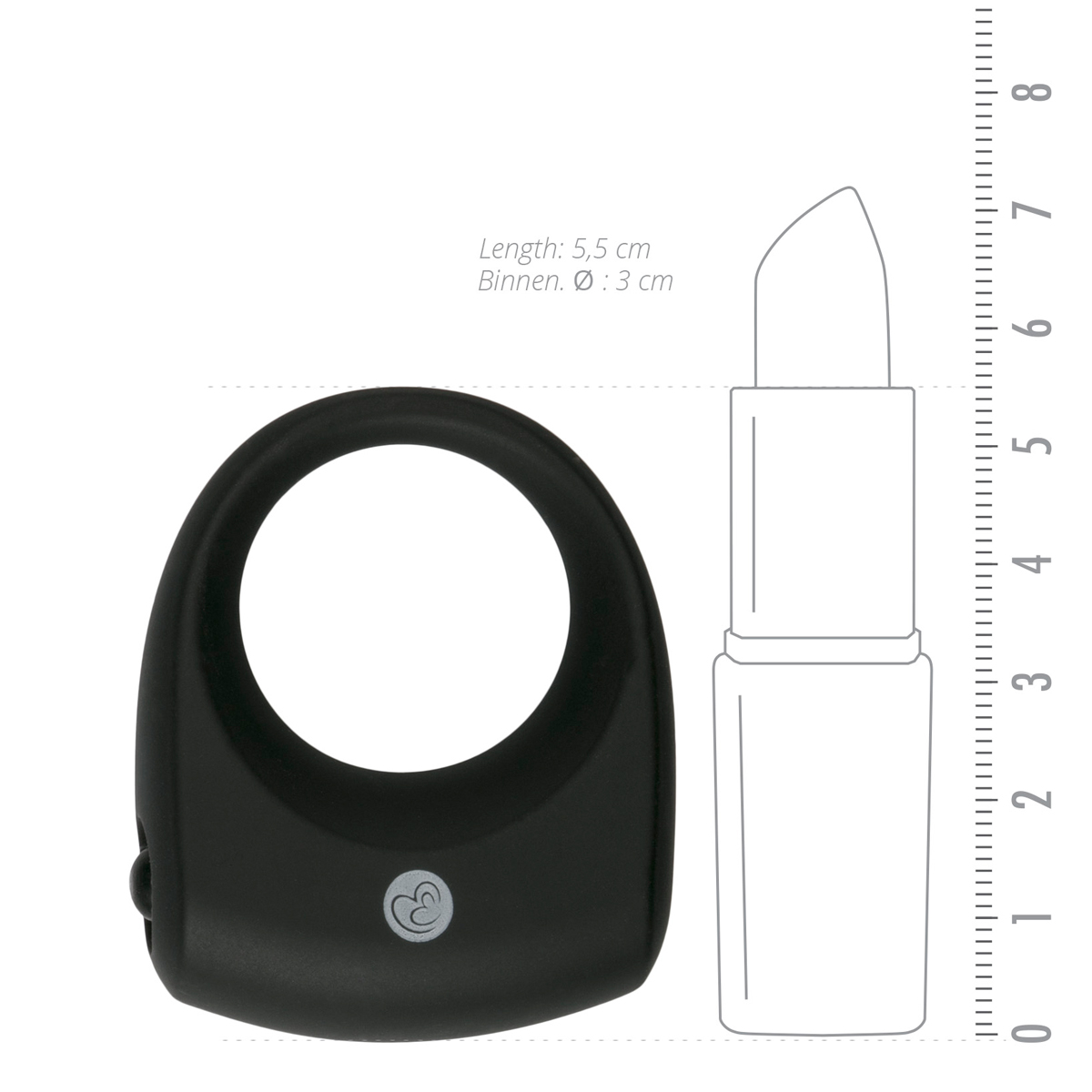 Anello fallico vibrante in silicone